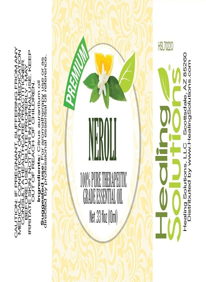 Healing Solutions 10ml Neroli Essential Oil - Aromatherapy Neroli Oil (0.33 Fl Oz) - Image 2